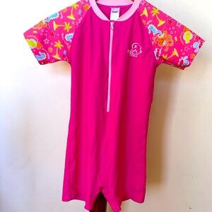 One-piece Rash Guard Swimsuit Shorts